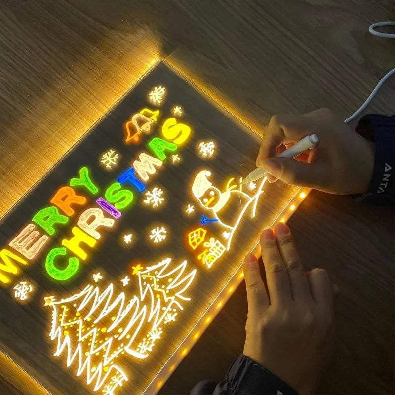 Personalized LED Lamp Acrylic Message Note Board