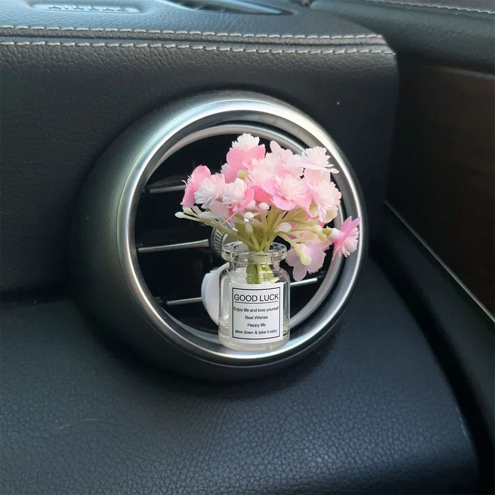 Car Center Console Air Outlet Simulated Flower Clips