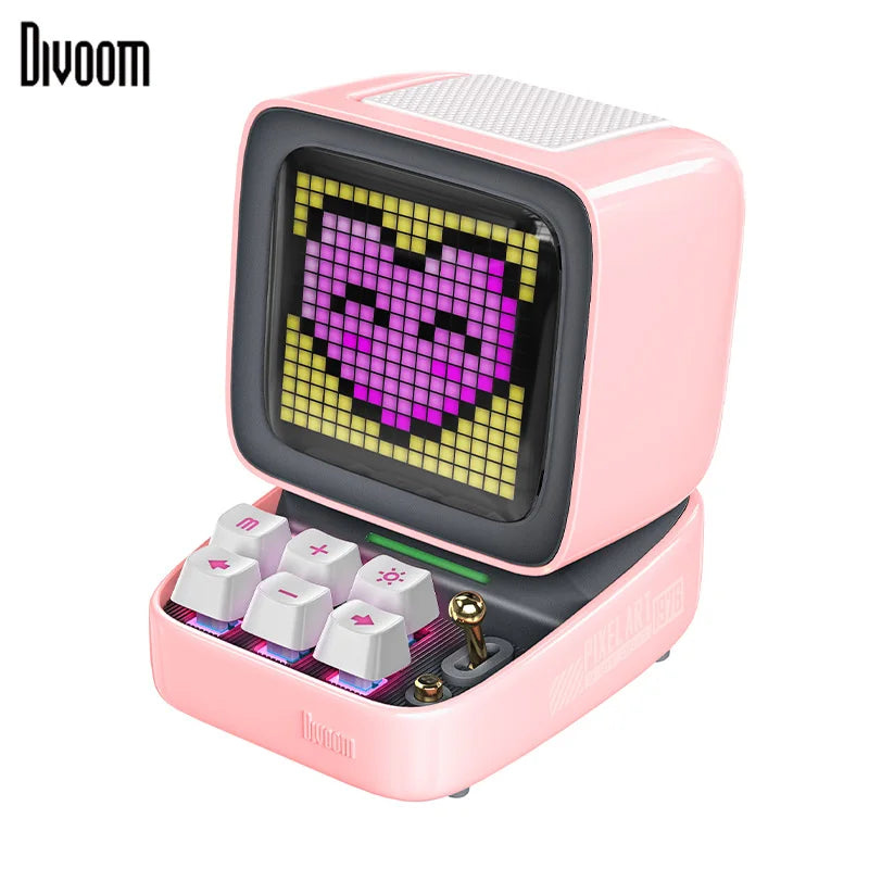 Divoom Retro Pixel Art Bluetooth Portable Speaker Alarm Clock