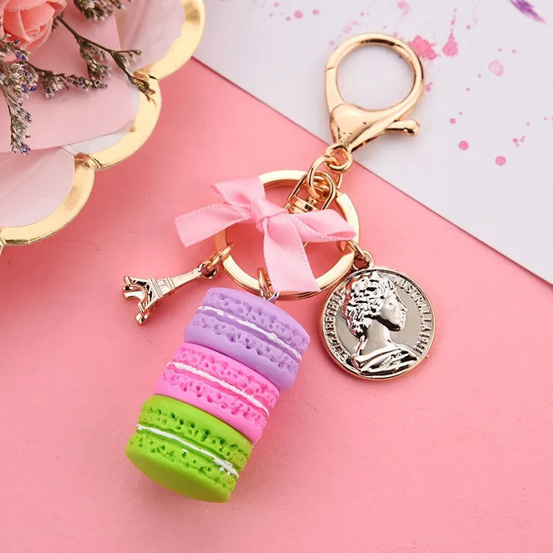 Macaron Cake Tower Keychain
