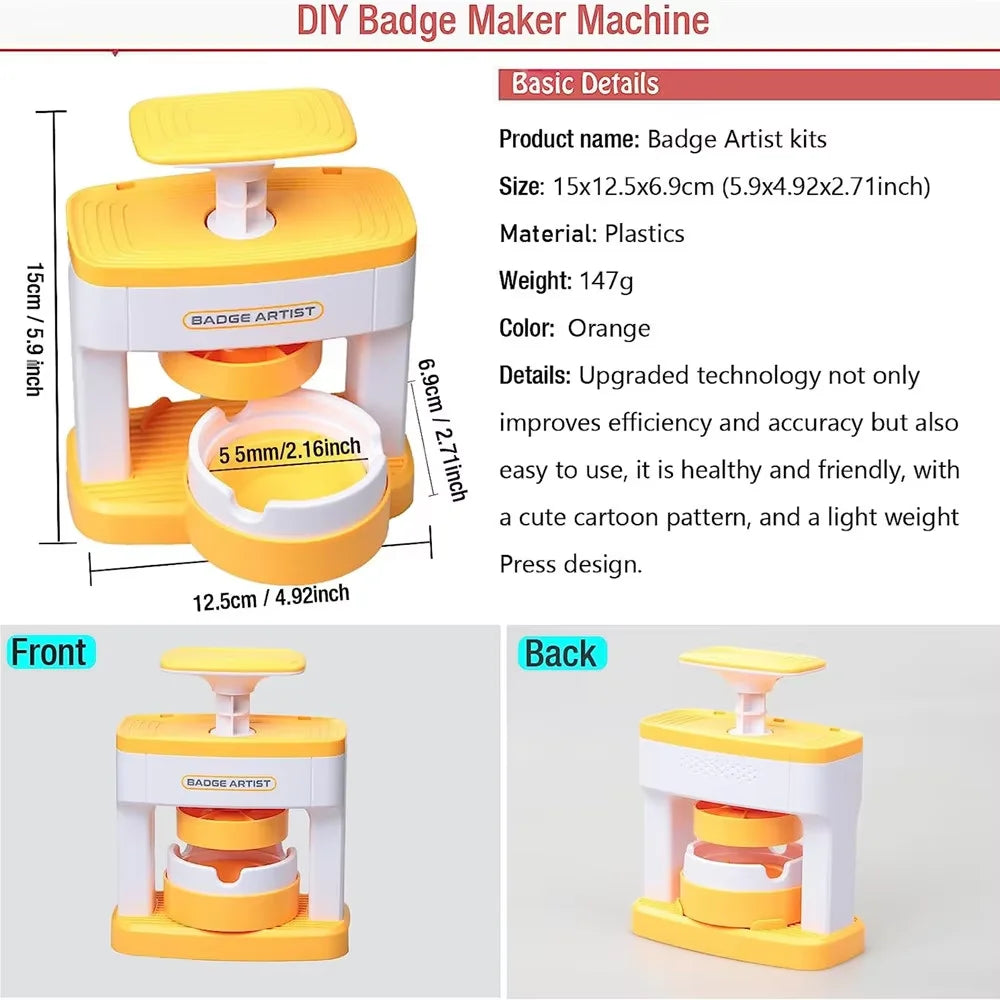 Kid Gift Badge Button Maker Machine Set