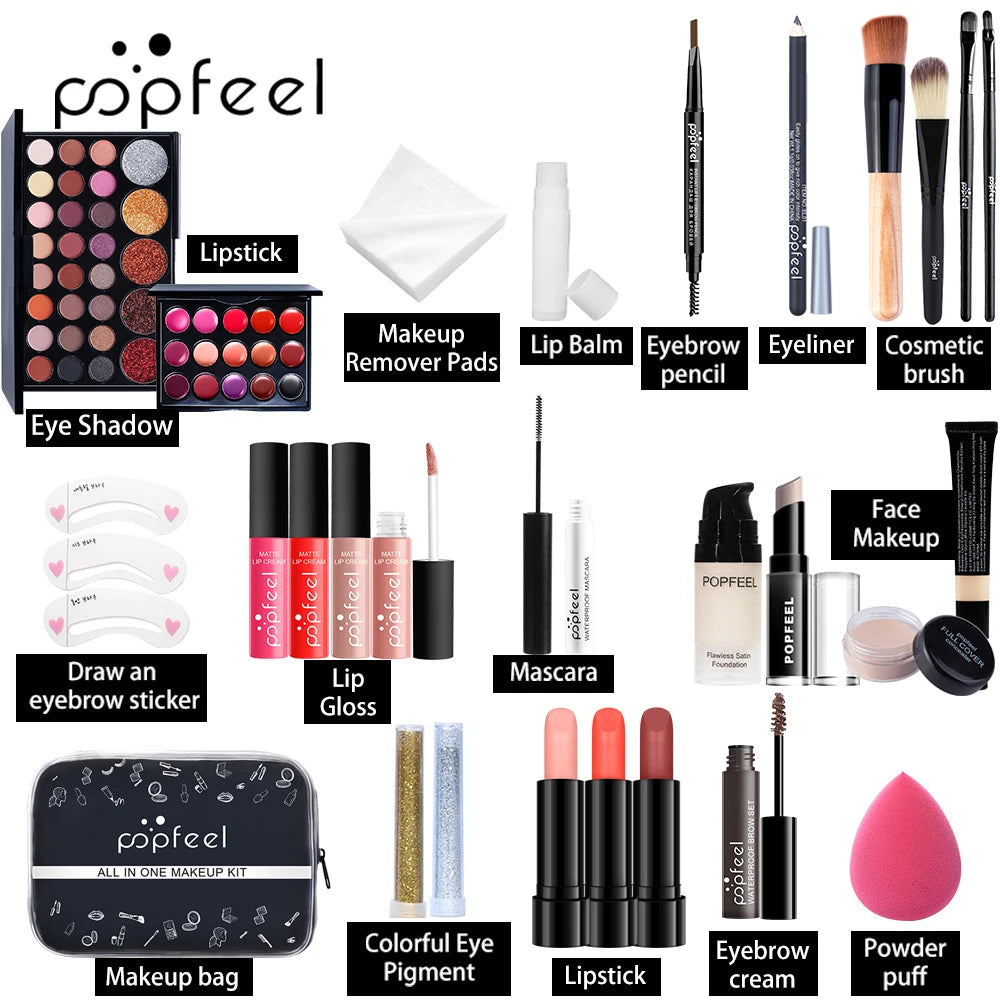 POPFEEL Complete Christmas Makeup Set