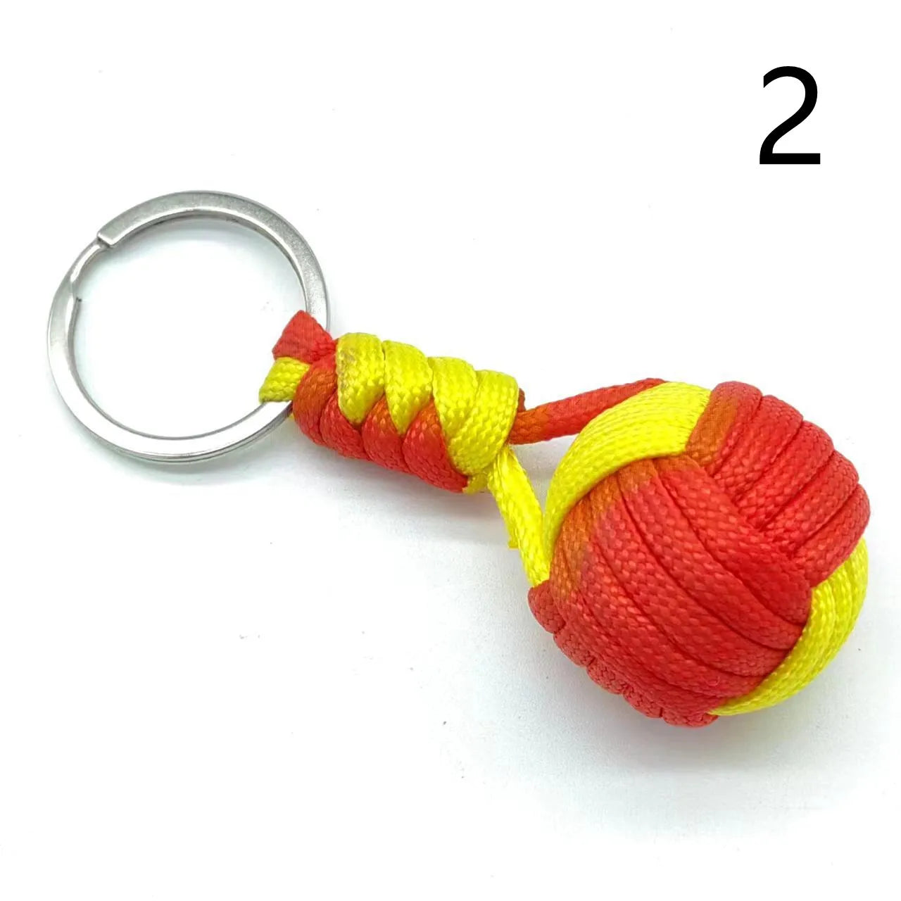 Military Woven Rope Ball Keychain