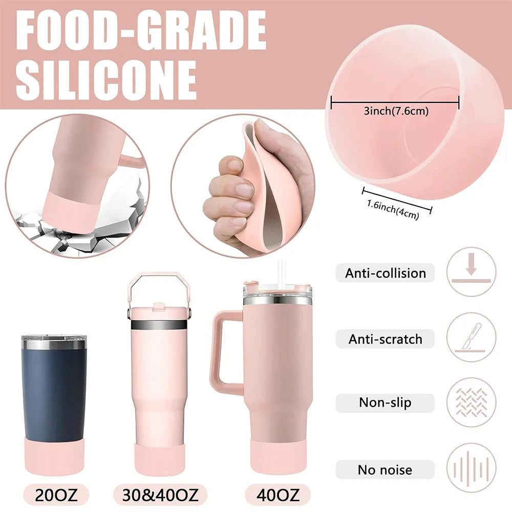 9pcs Accessories Set 3 Spill Proof Stopper Flowers Straw