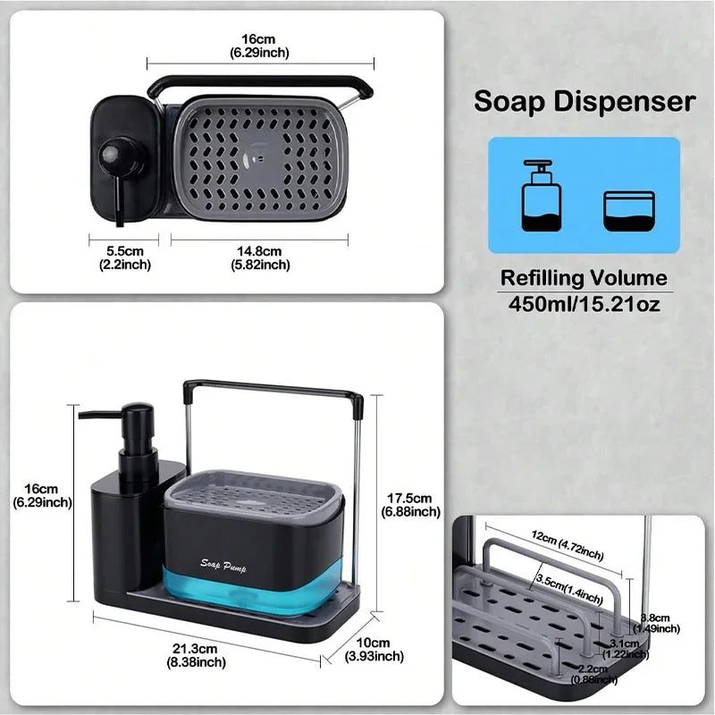 Multi-Functional Kitchen Soap Dispenser