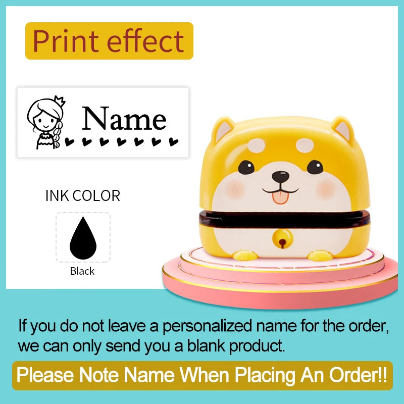 ‌Personalized Baby Name Stamp Set