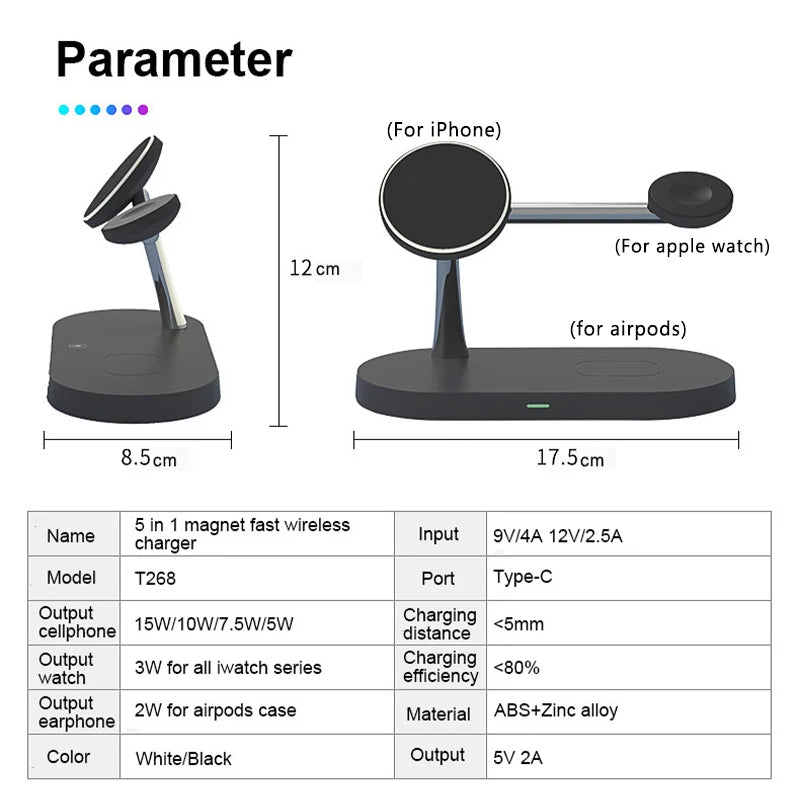 3 in 1 Wireless Charger Stand For iPhone