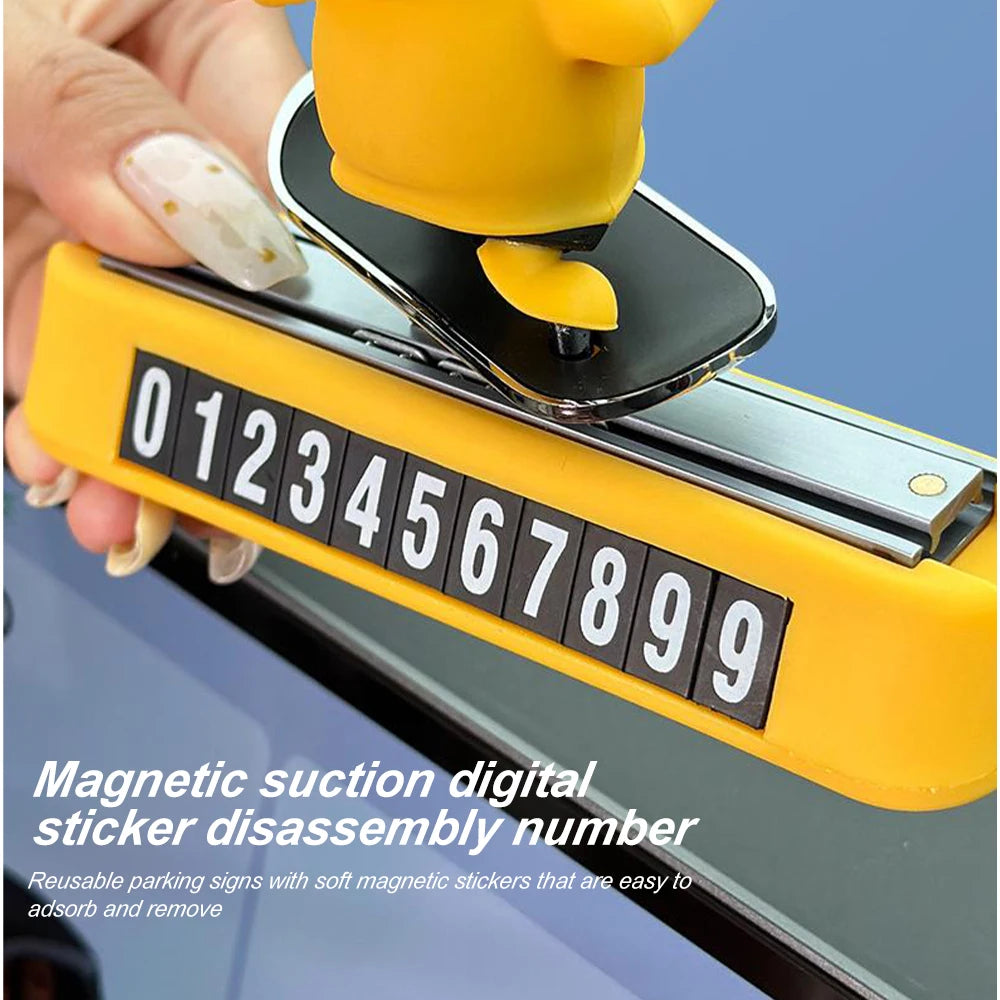 Magnetic Parking Number Plate