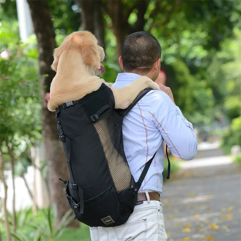 Strong Nylon Dog Carrier Backpack for Small Medium Dogs