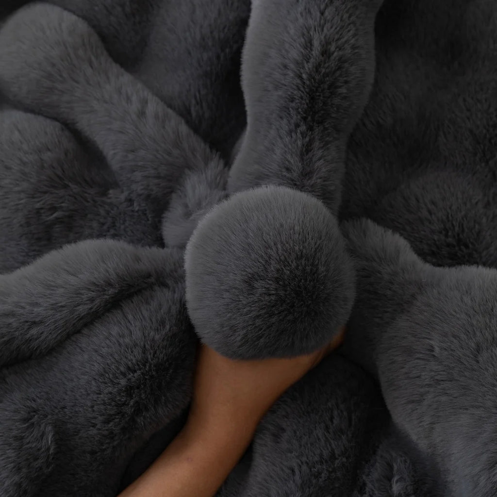 Thicken Imitation Rabbit  Sofa Slipcover