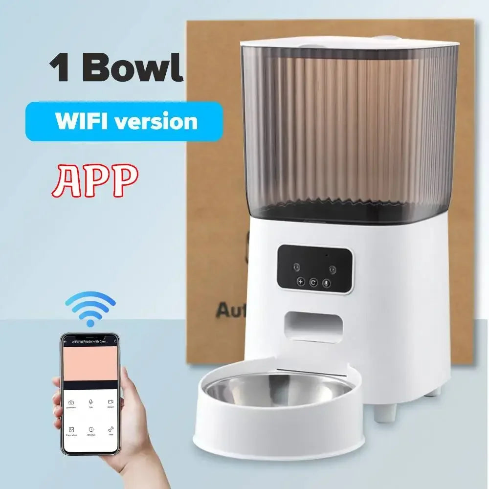 5L Automatic Feeder Cats WiFi with Camera HD