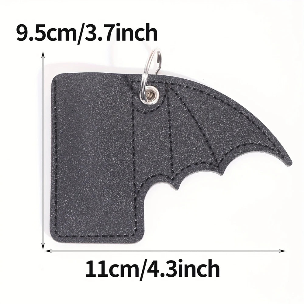 Hallowmas Bat Lip Balm Holder Keychain