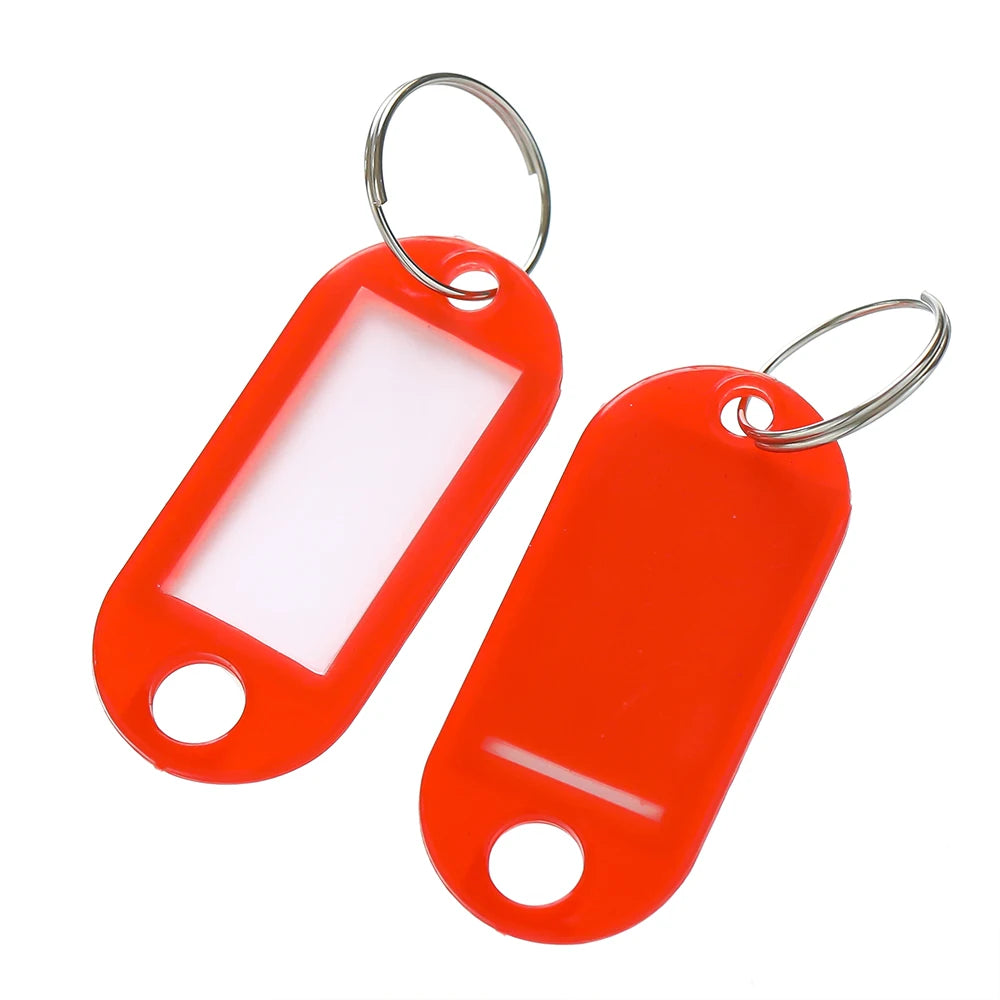 10/50Pcs Colors Plastic Key Tags