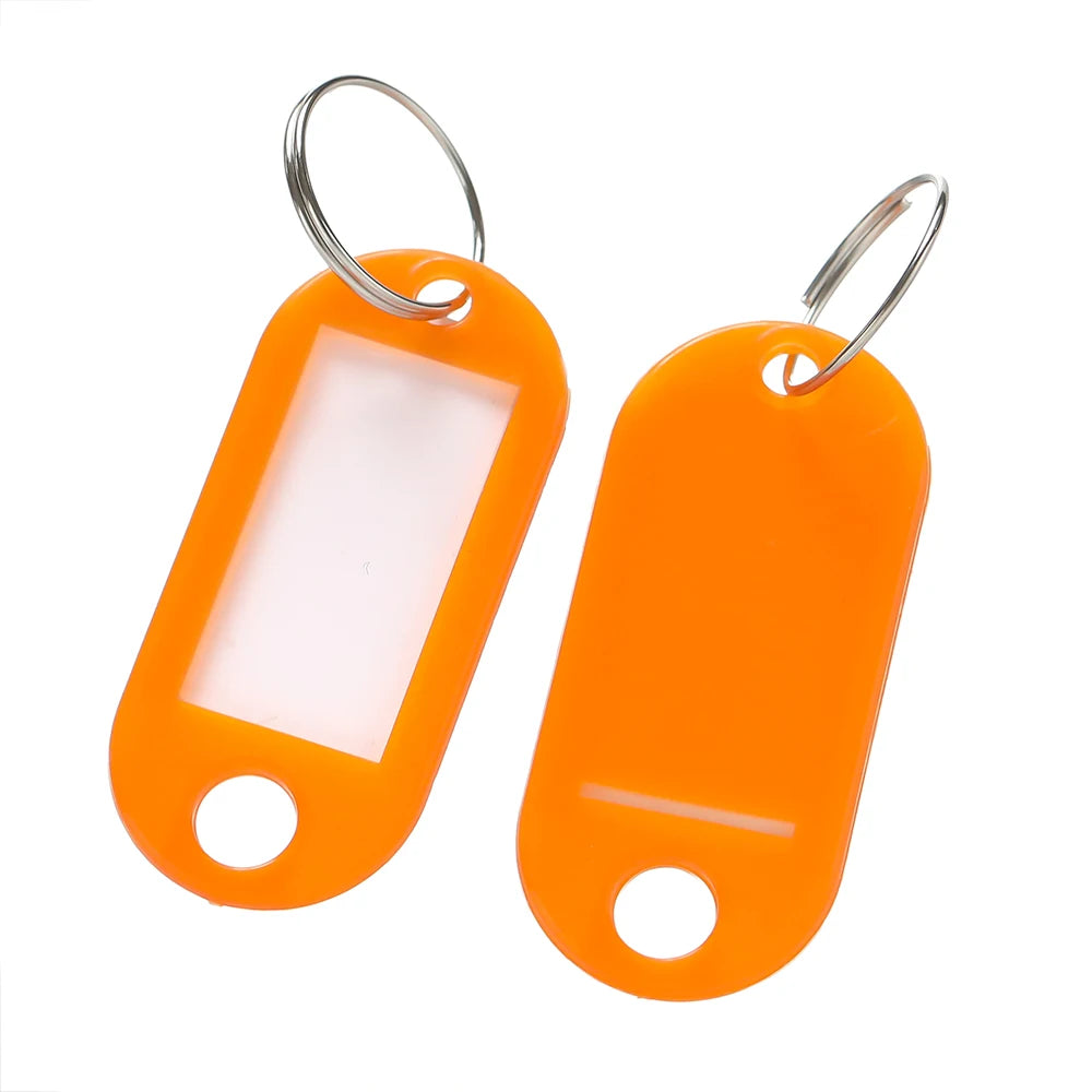 10/50Pcs Colors Plastic Key Tags