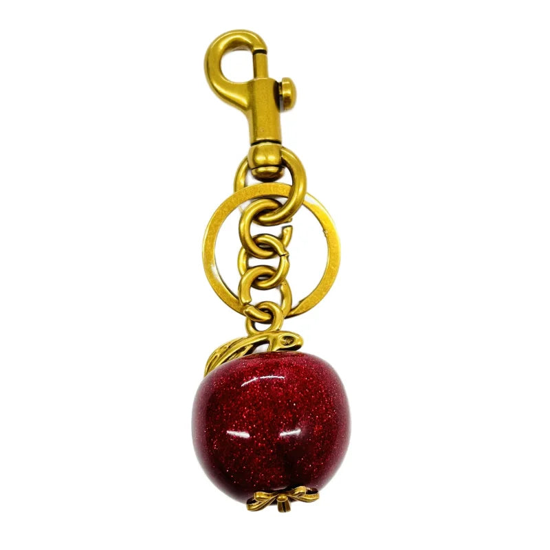 Trendy Red Cherry Keychain