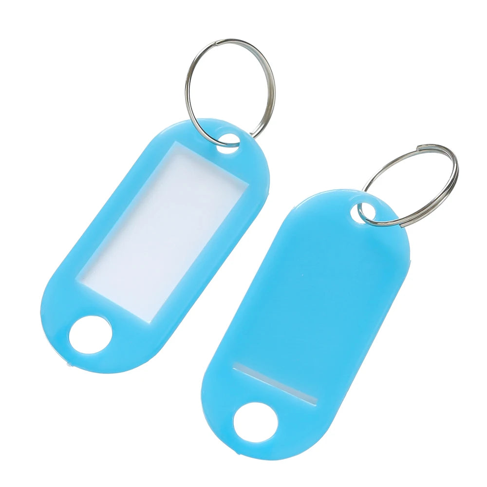 10/50Pcs Colors Plastic Key Tags