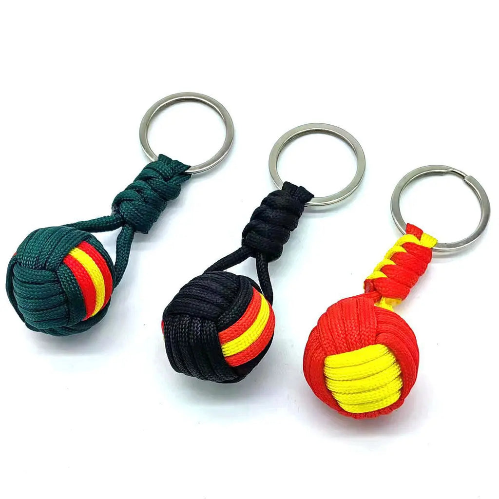 Military Woven Rope Ball Keychain
