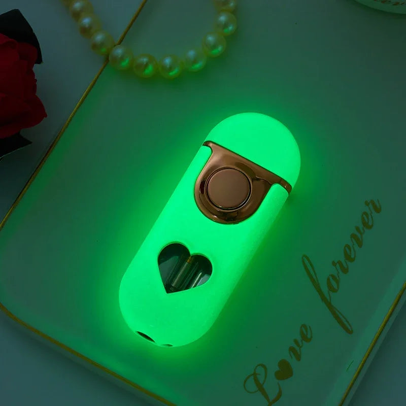 Metal Love Double Flame Gas Lighter