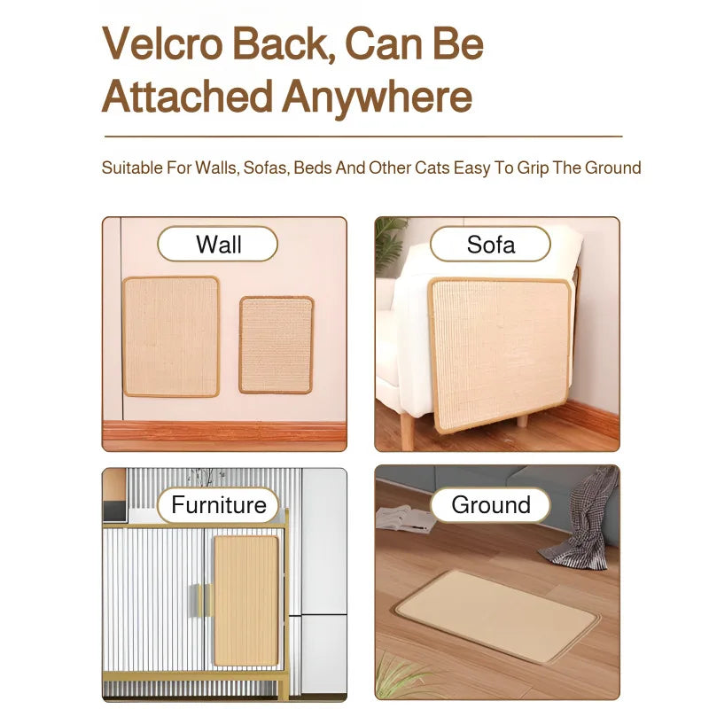 Cat Sisal Mat Furniture Wall