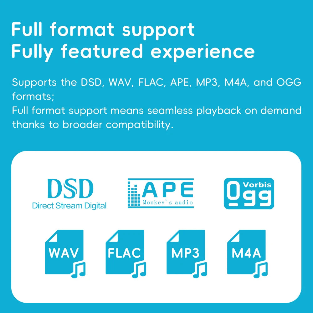 Mini HiFi Bluetooth MP3 Pure Music Player