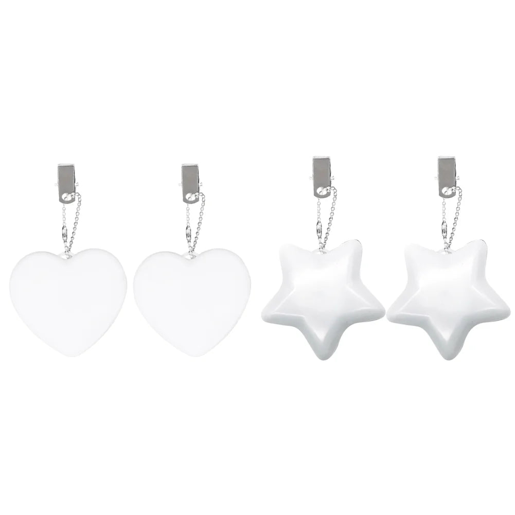 6-1PCS Purse Heart LED keychain