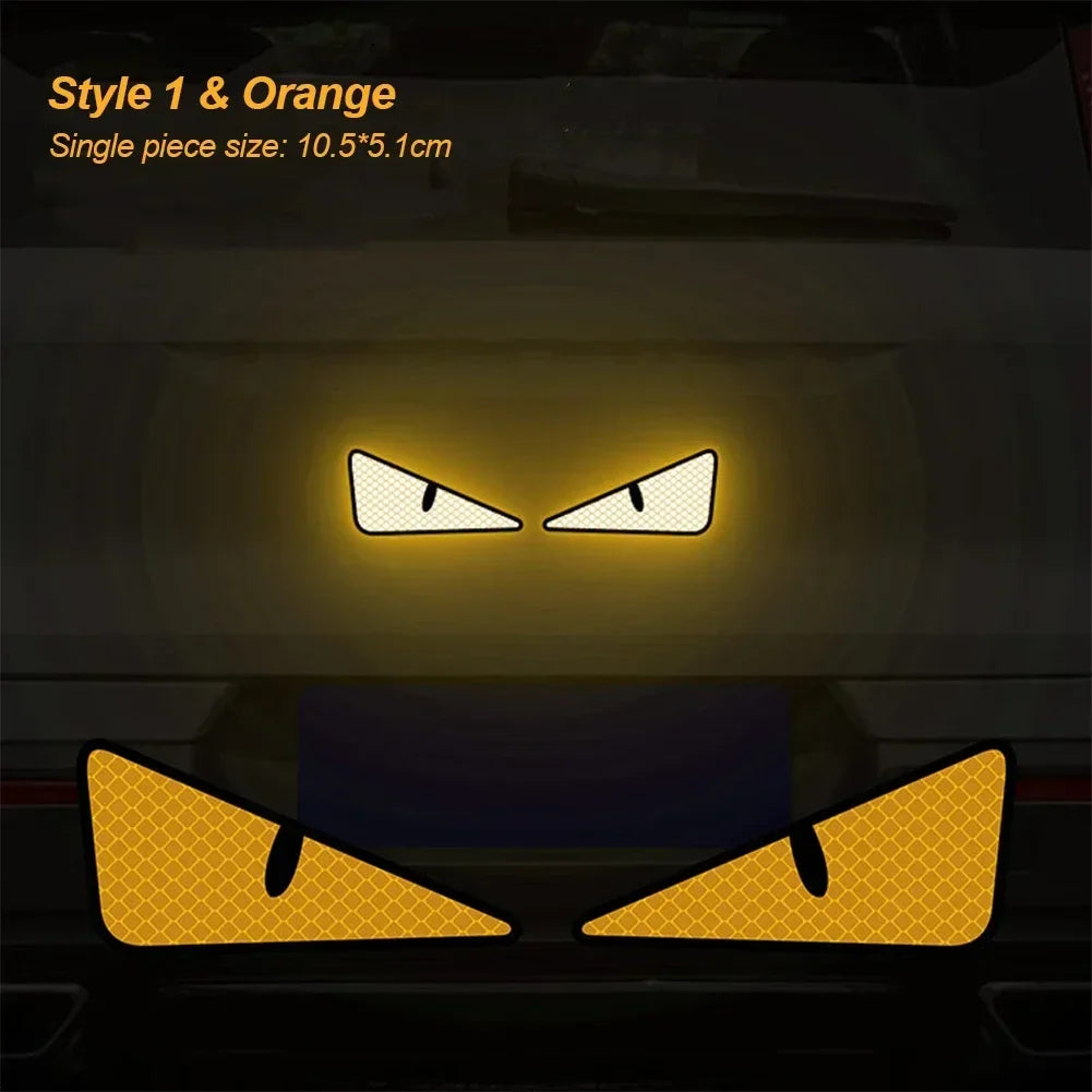 2pcs Car Reflective Safety Warning Tape