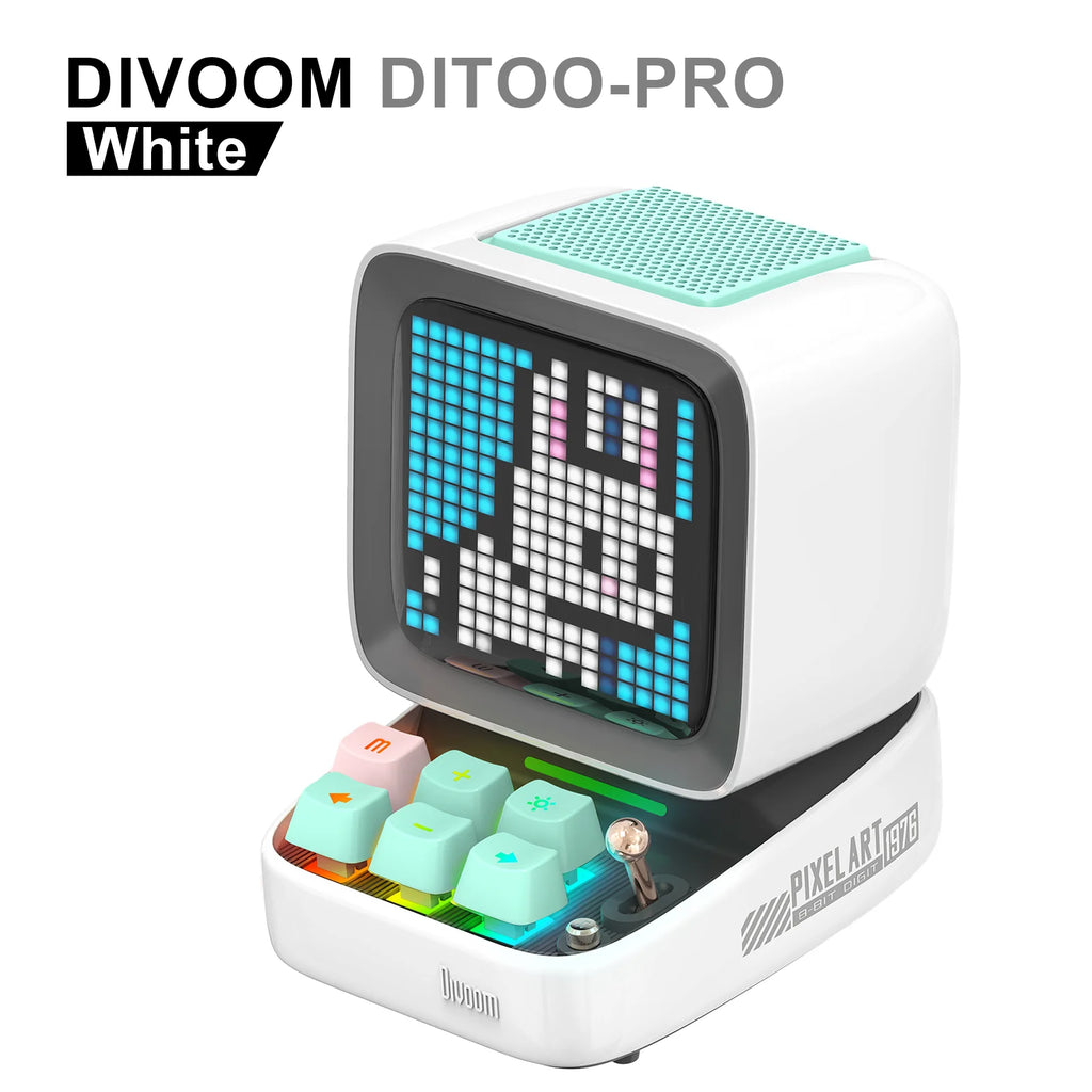 Divoom Retro Pixel Art Bluetooth Portable Speaker Alarm Clock