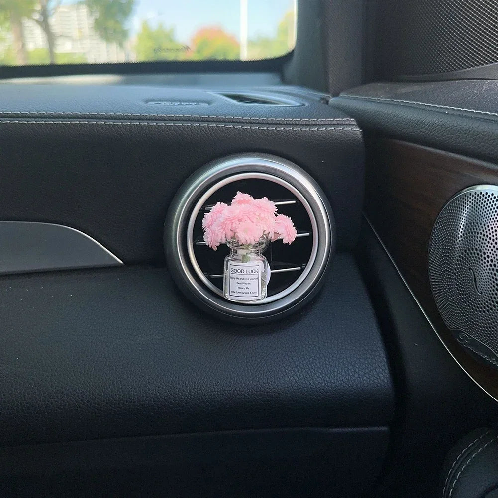 Car Center Console Air Outlet Simulated Flower Clips
