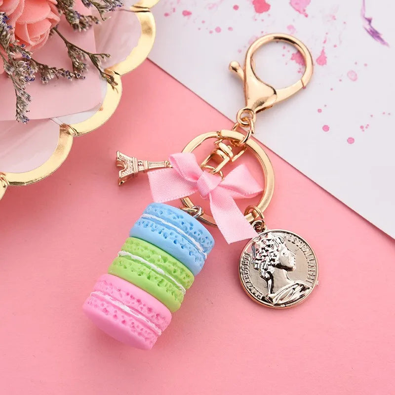 Macaron Cake Tower Keychain