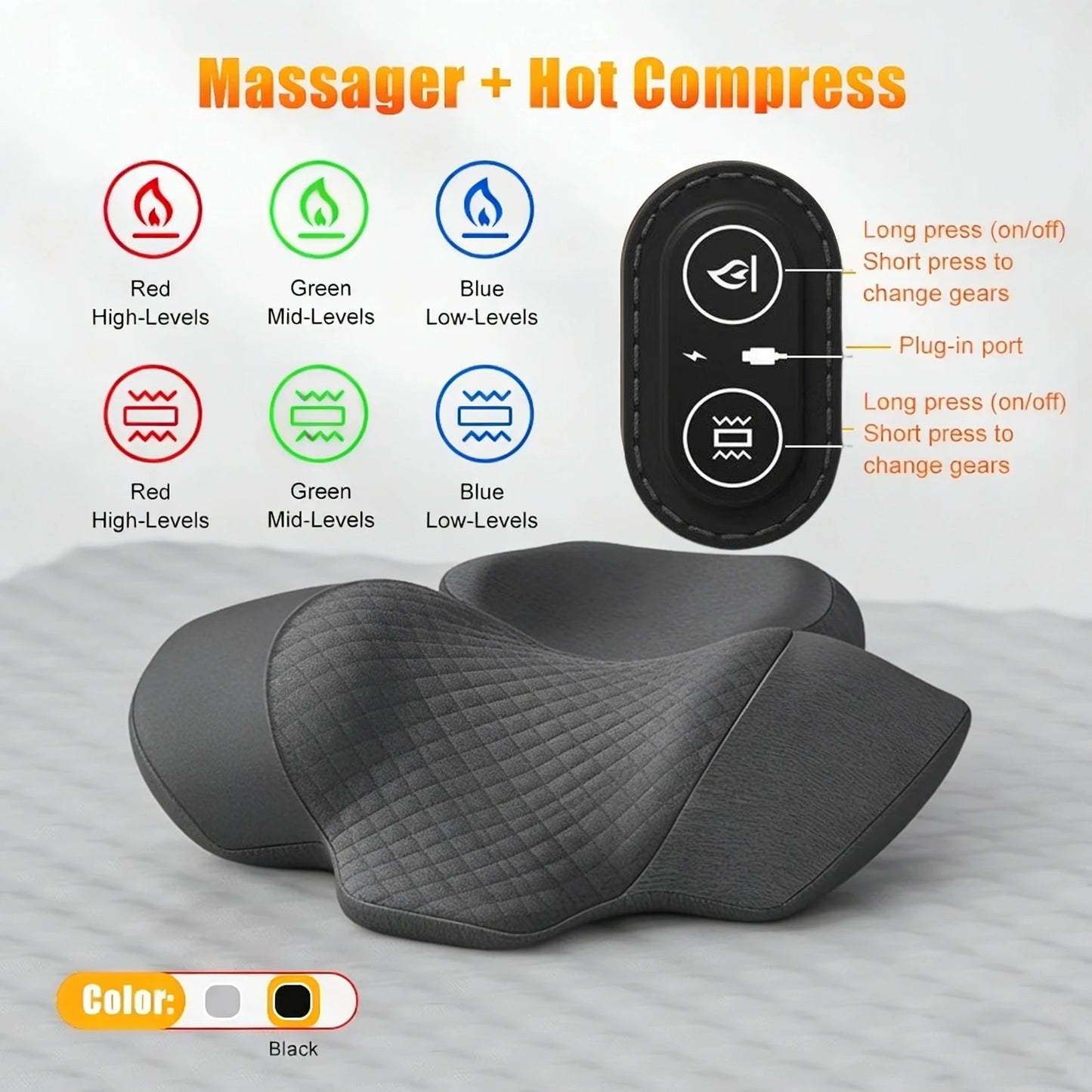 Electric Neck Massager Pillow Cervical
