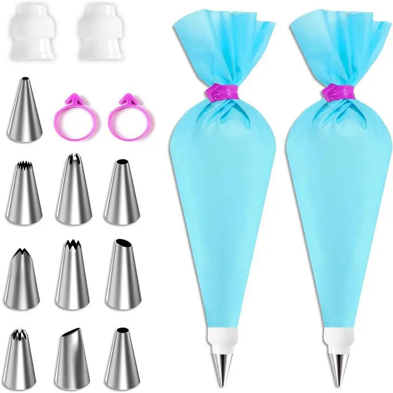 Silicone Piping Bags and Tips Set Cake