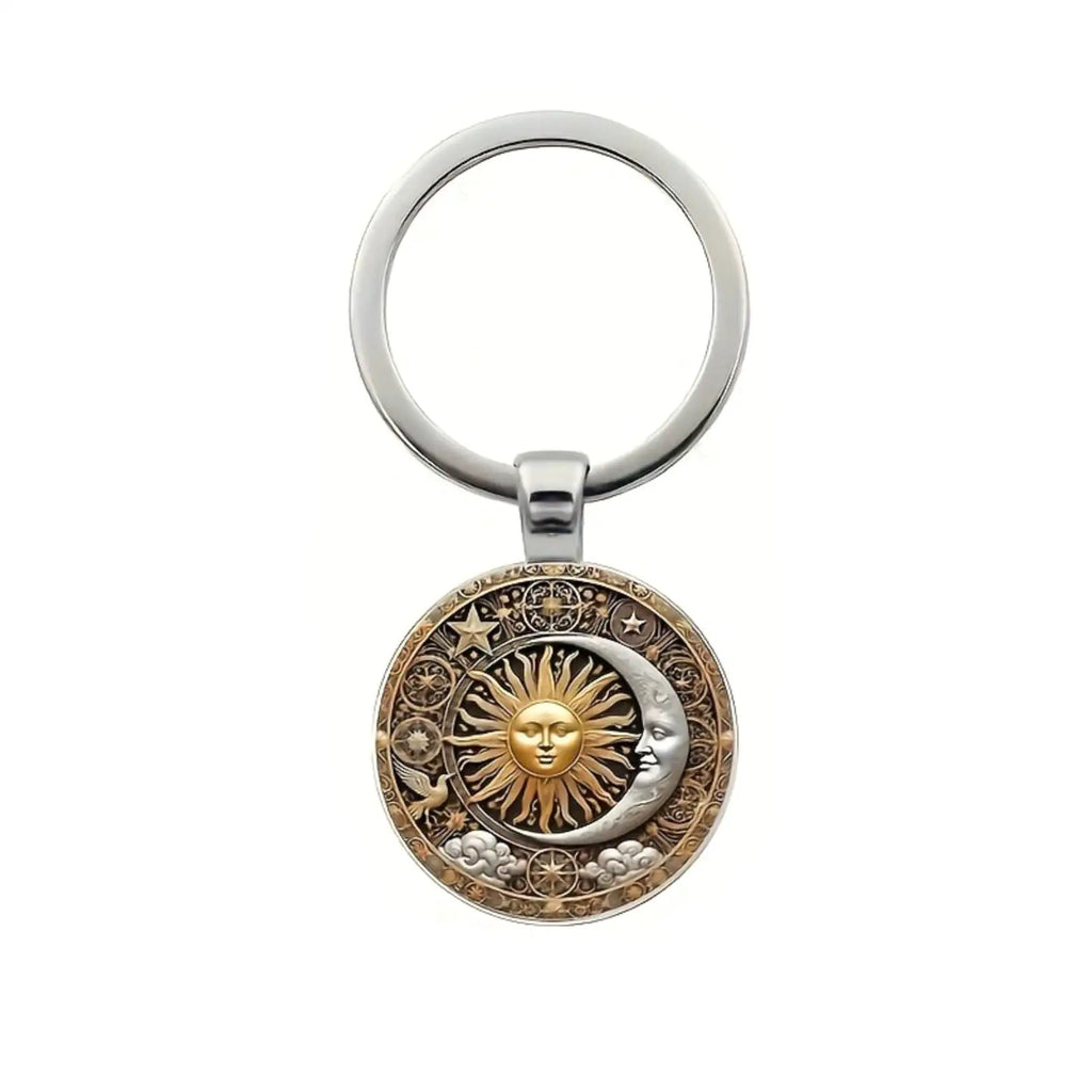Sun and Moon Keychain