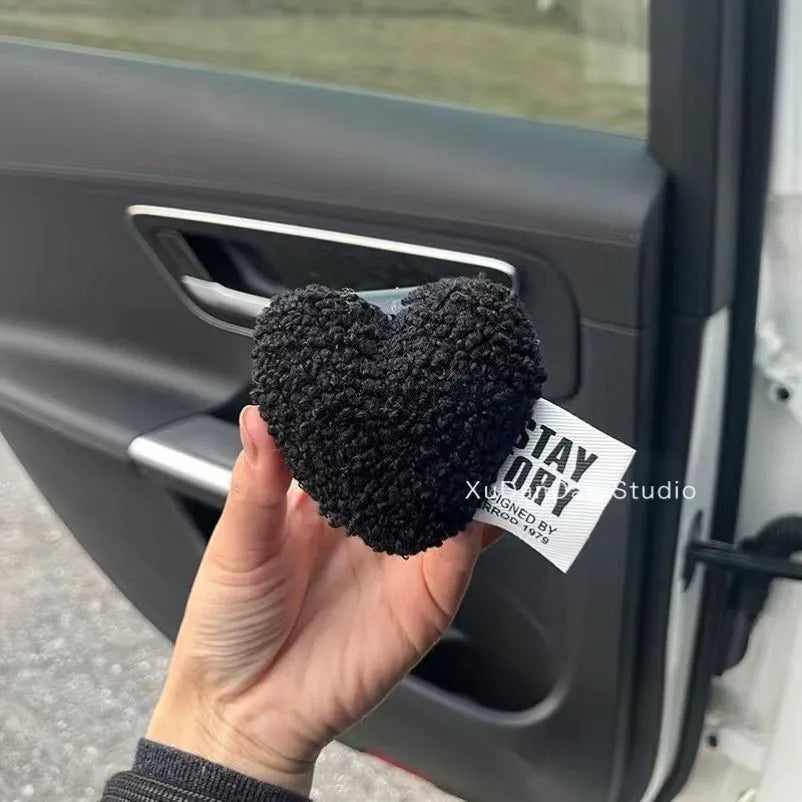 2pcs Cute Retro Red Heart Car Seat Back