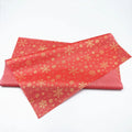 60 Sheets Red & Golden Snowflake Gift Wrapping Paper