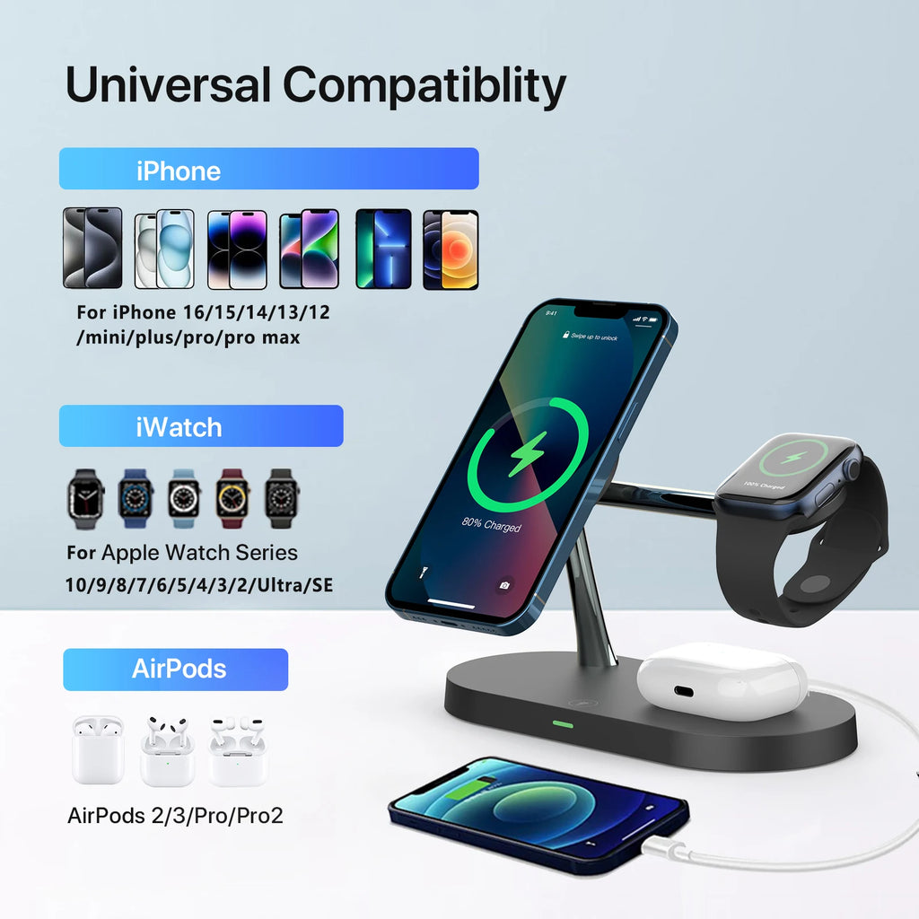 3 in 1 Wireless Charger Stand For iPhone