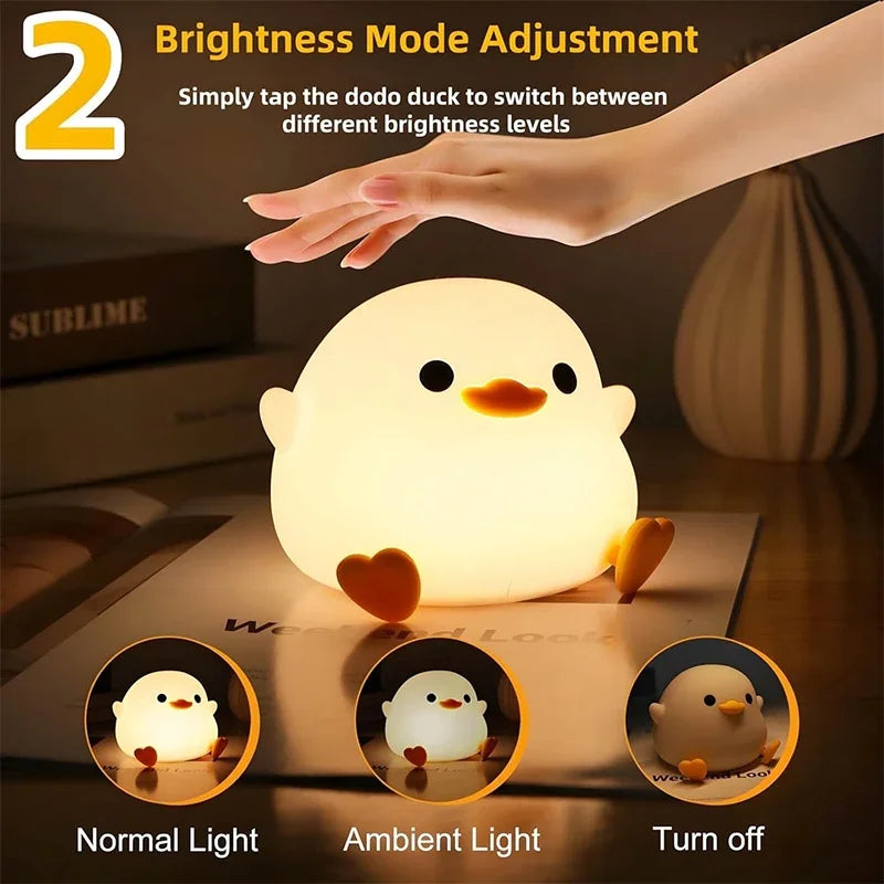 LED Night Light Cute Duck
