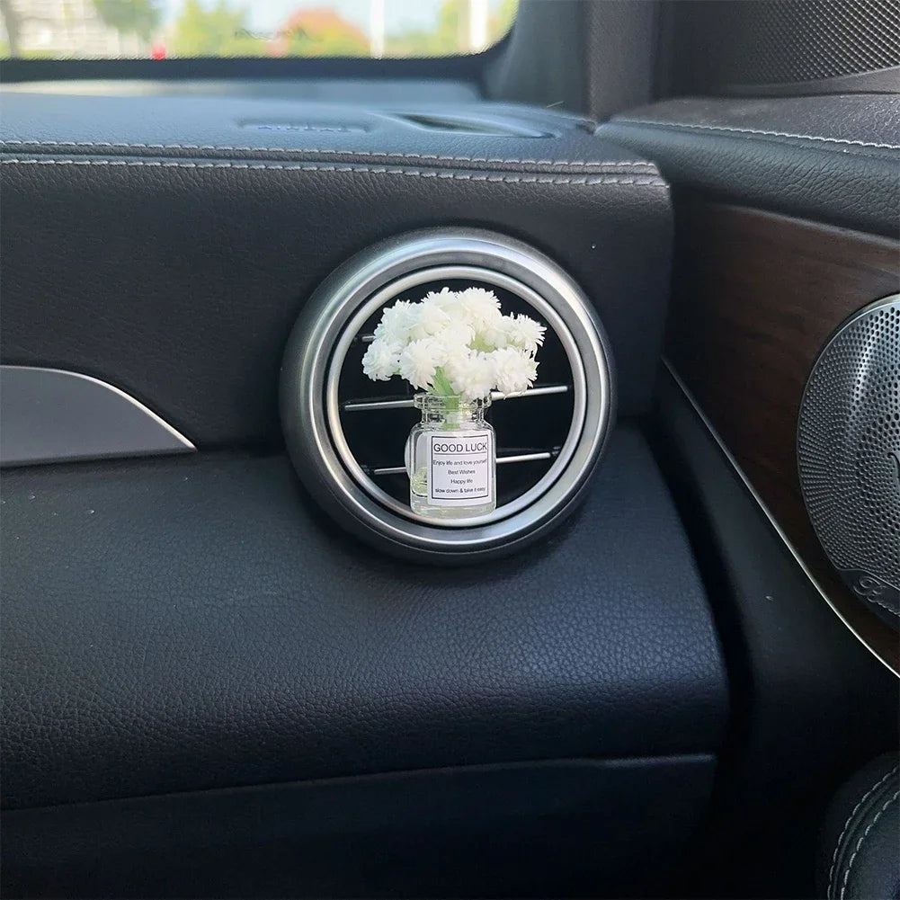 Car Center Console Air Outlet Simulated Flower Clips