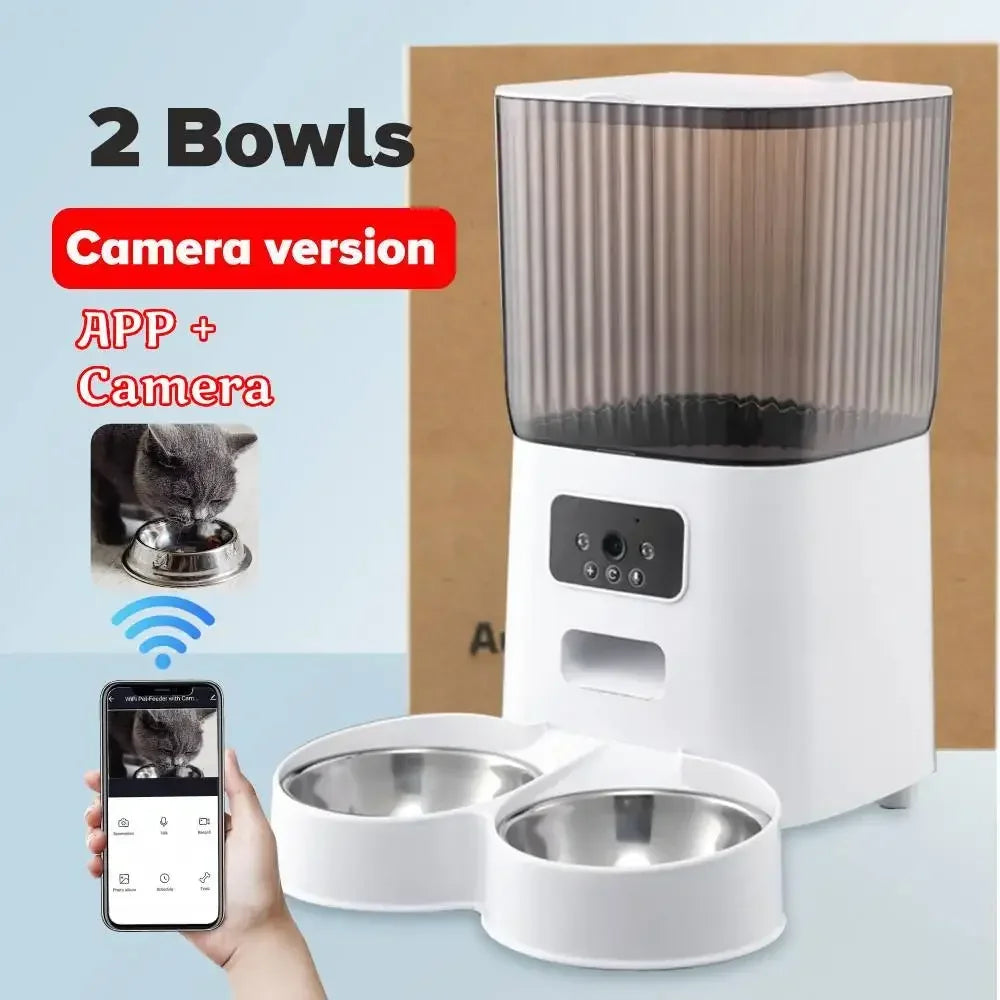 5L Automatic Feeder Cats WiFi with Camera HD