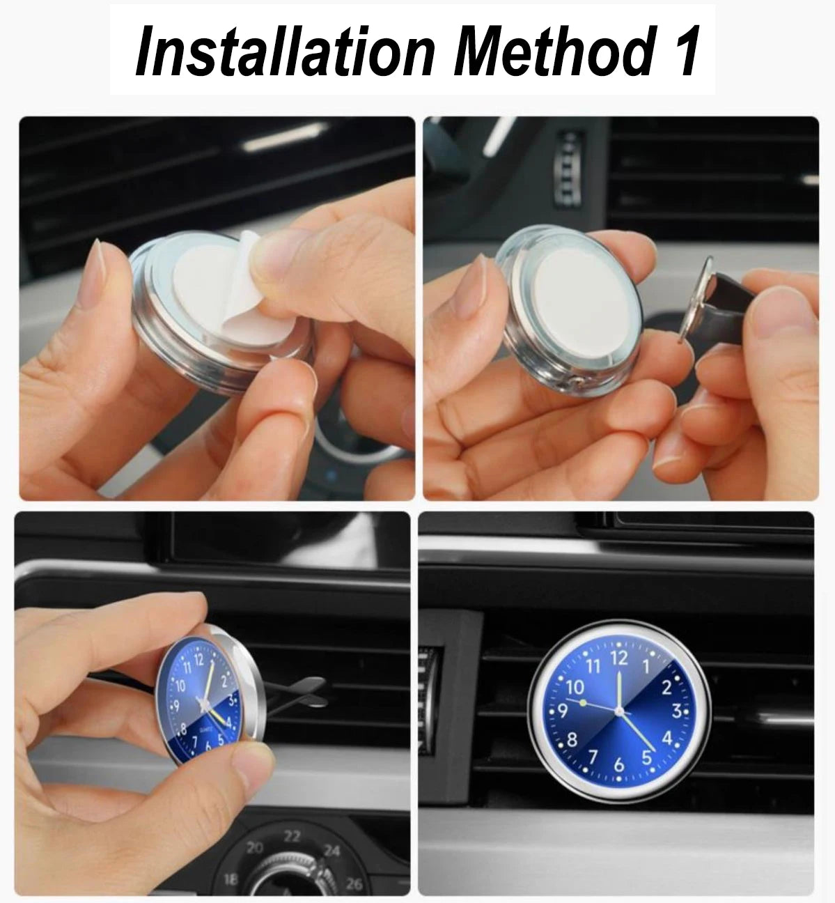 Stick-On Car Clocks