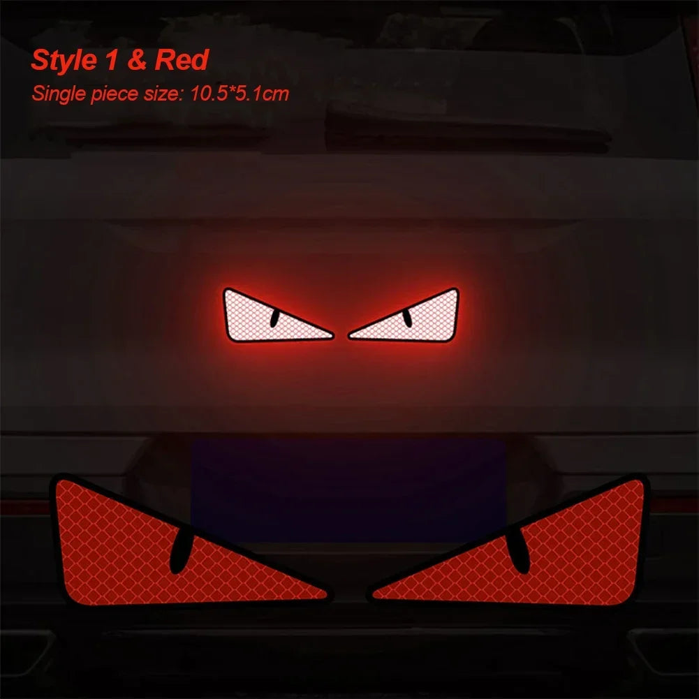 2pcs Car Reflective Safety Warning Tape