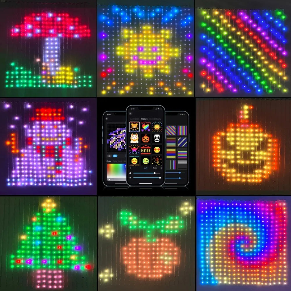 Smart Curtain Lights Waterproof LED