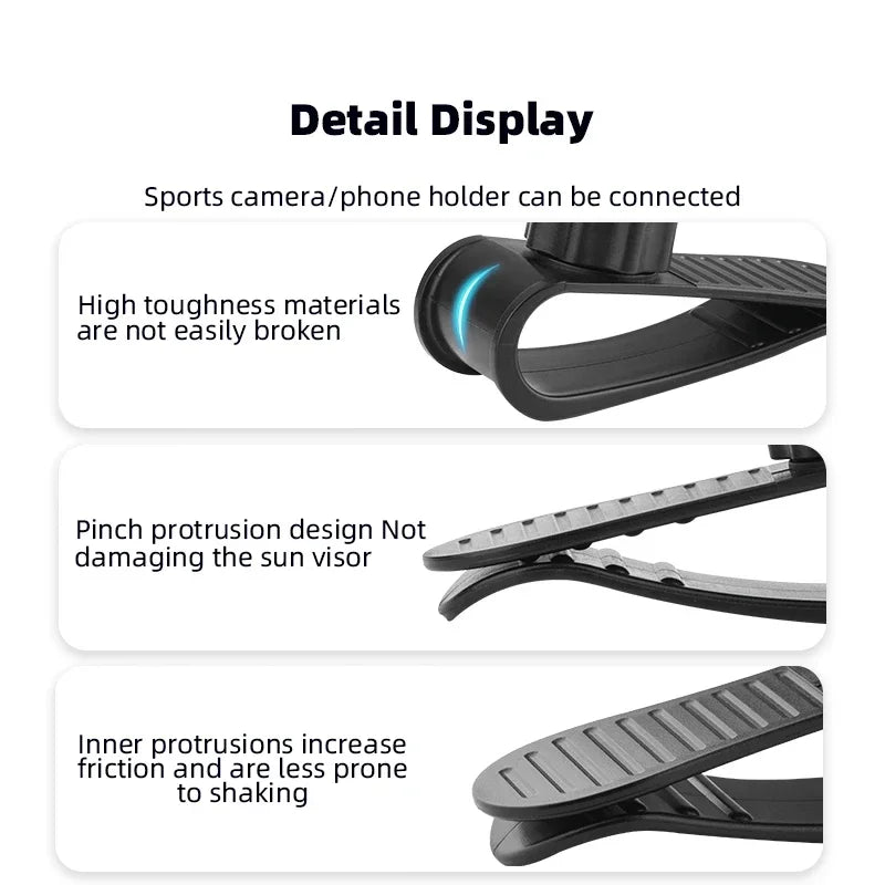 Car Sun Visor Mount Bracket VLOG Holder