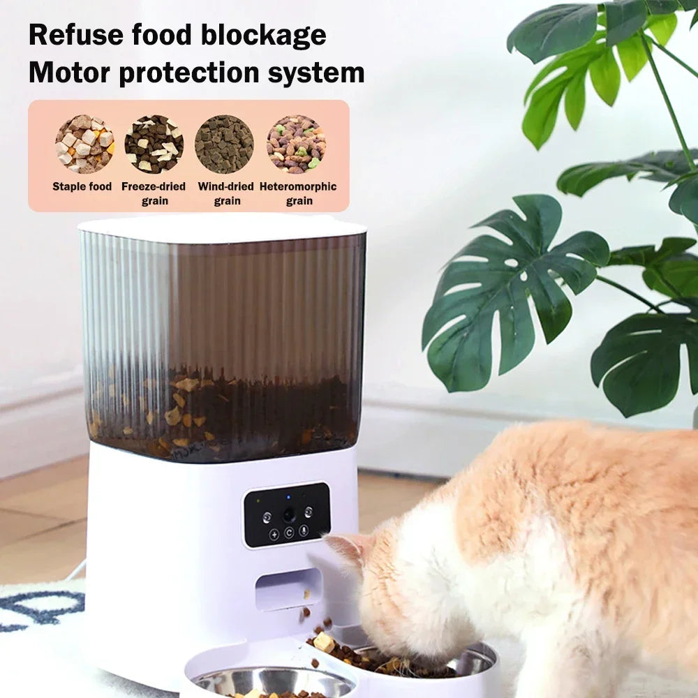5L Automatic Feeder Cats WiFi with Camera HD