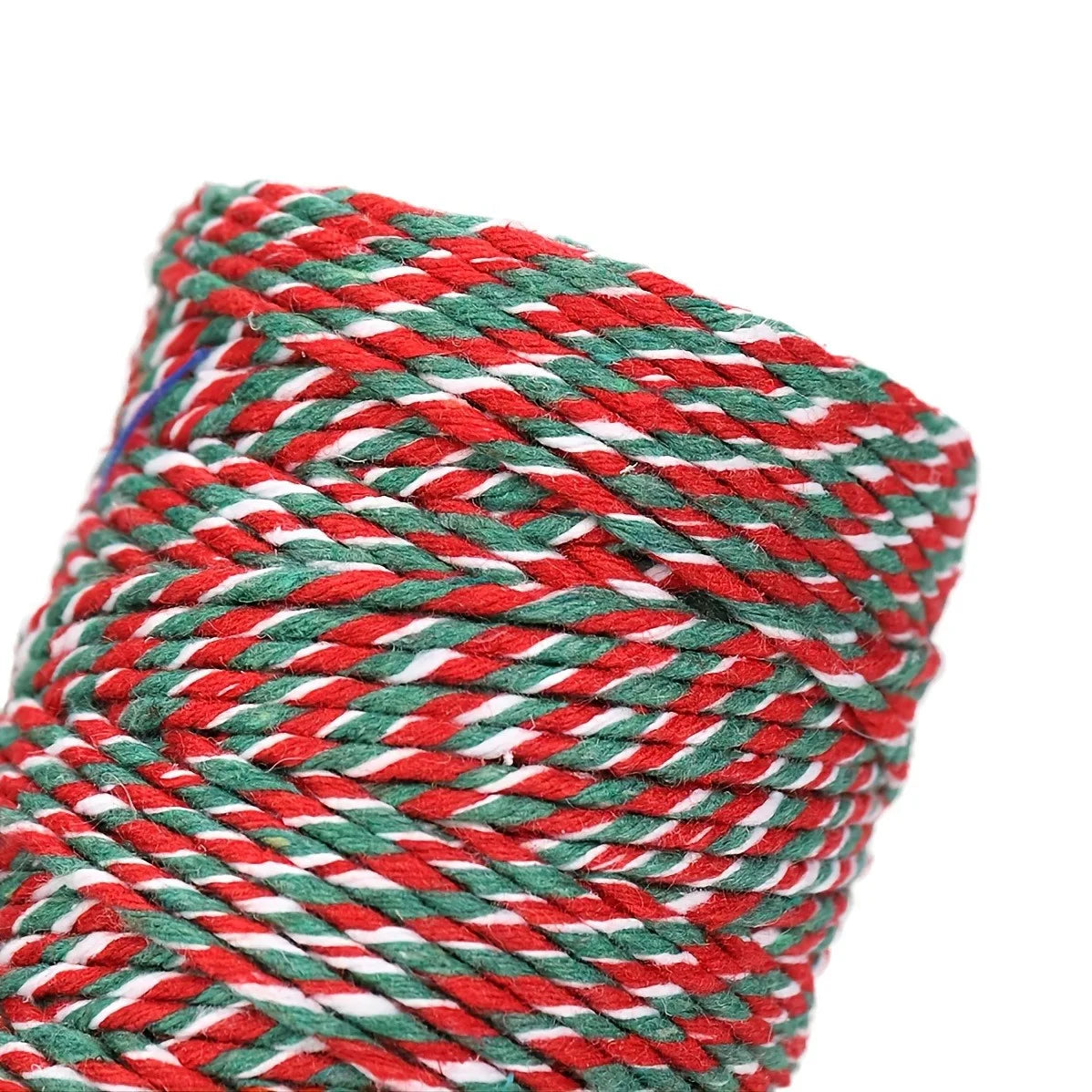 100m X 1.5mm Cotton Cords Red Green White Mixed Color Hang Tag String Rope