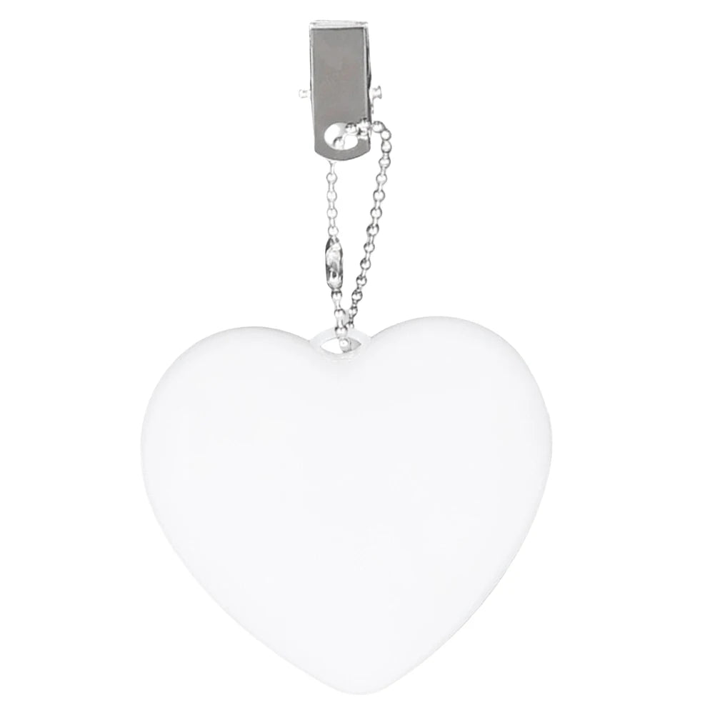 6-1PCS Purse Heart LED keychain