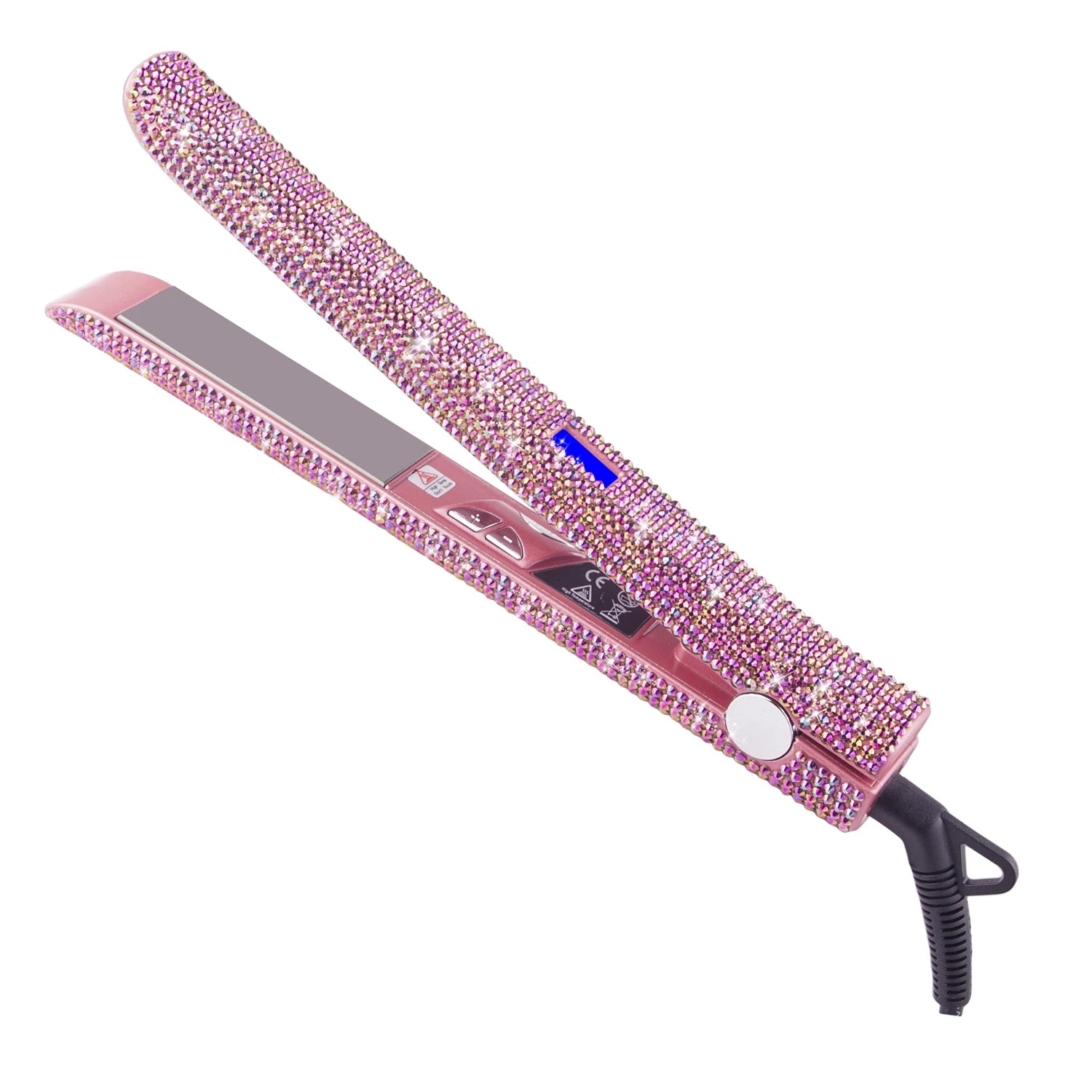 Hair Straightener Rhinestone Ceramic Flat Iron