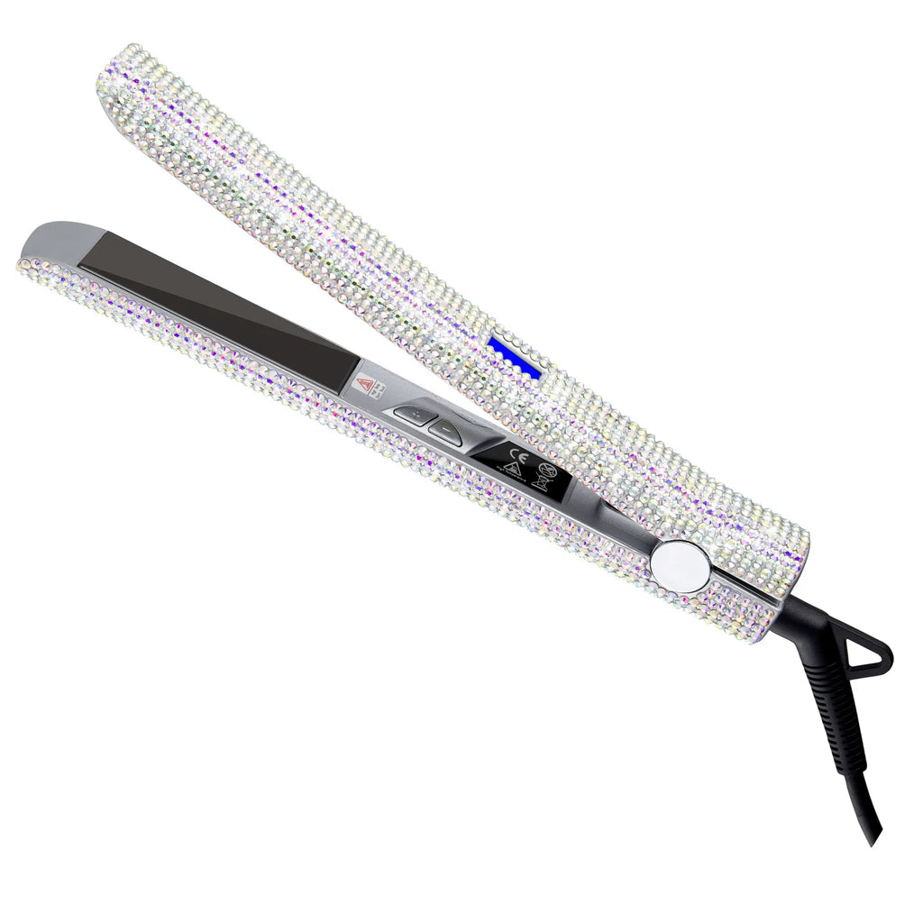 Hair Straightener Rhinestone Ceramic Flat Iron