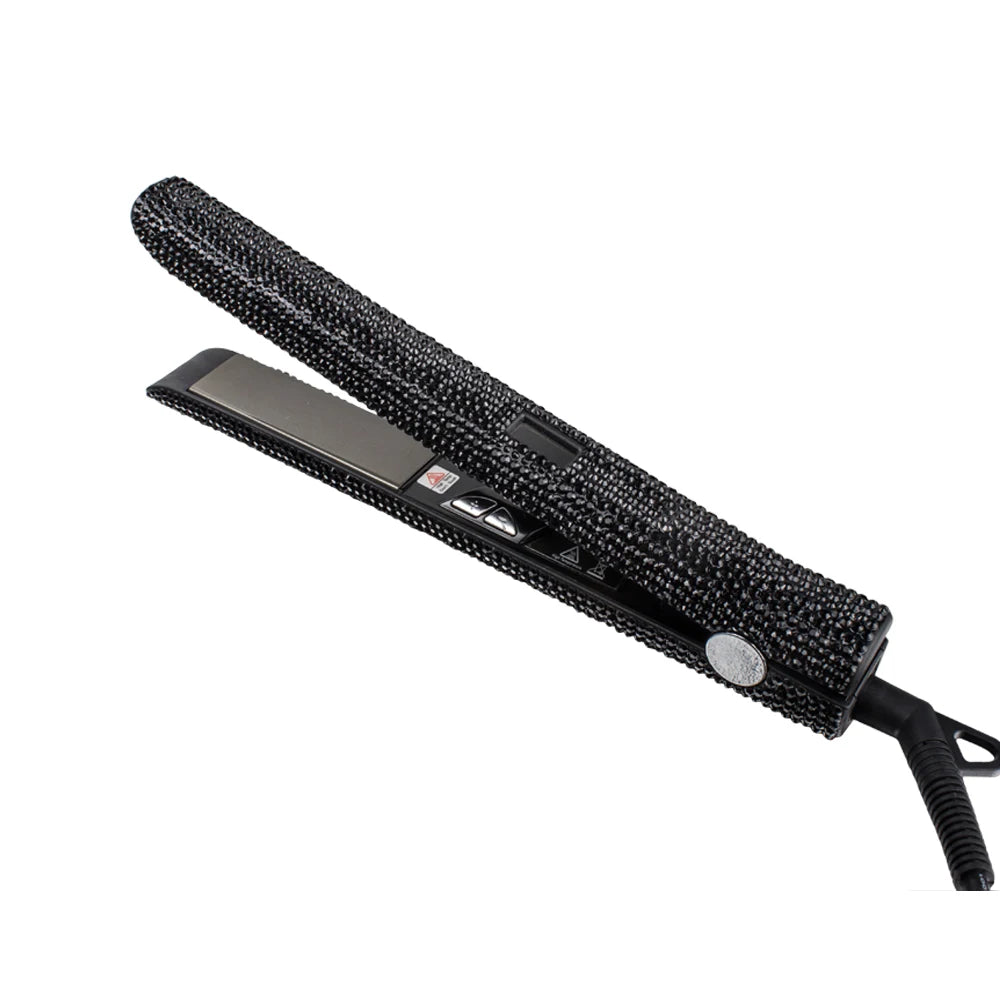Hair Straightener Rhinestone Ceramic Flat Iron